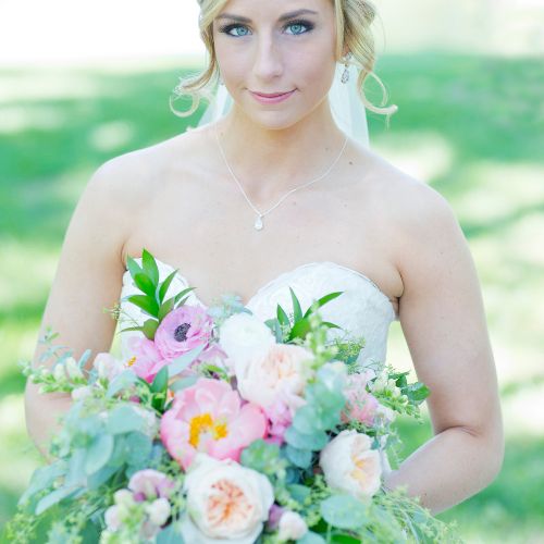 Bright Colored Bridal Bouquet